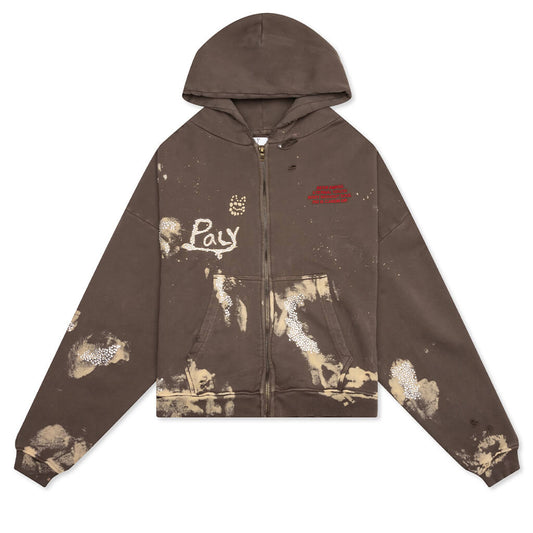 Been Amess Zip Hooded Sweatshirt - Brown