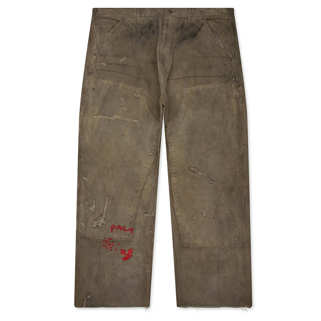 Been Thru It Waxed Canvas Double Knee Pant - Brown