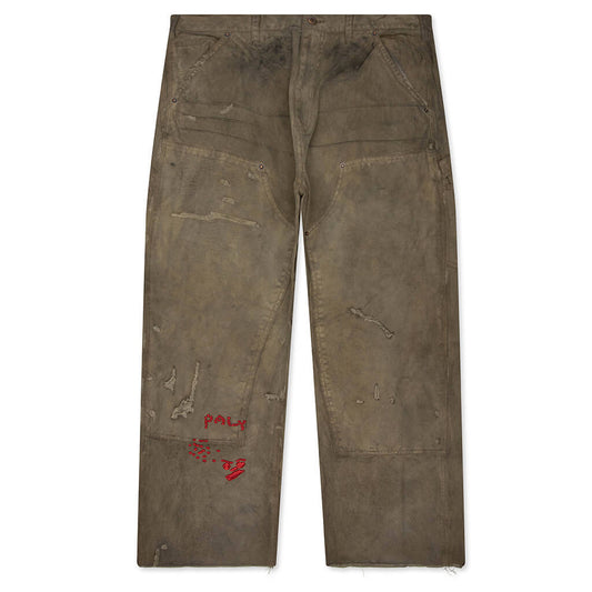 Been Thru It Waxed Canvas Double Knee Pant - Brown