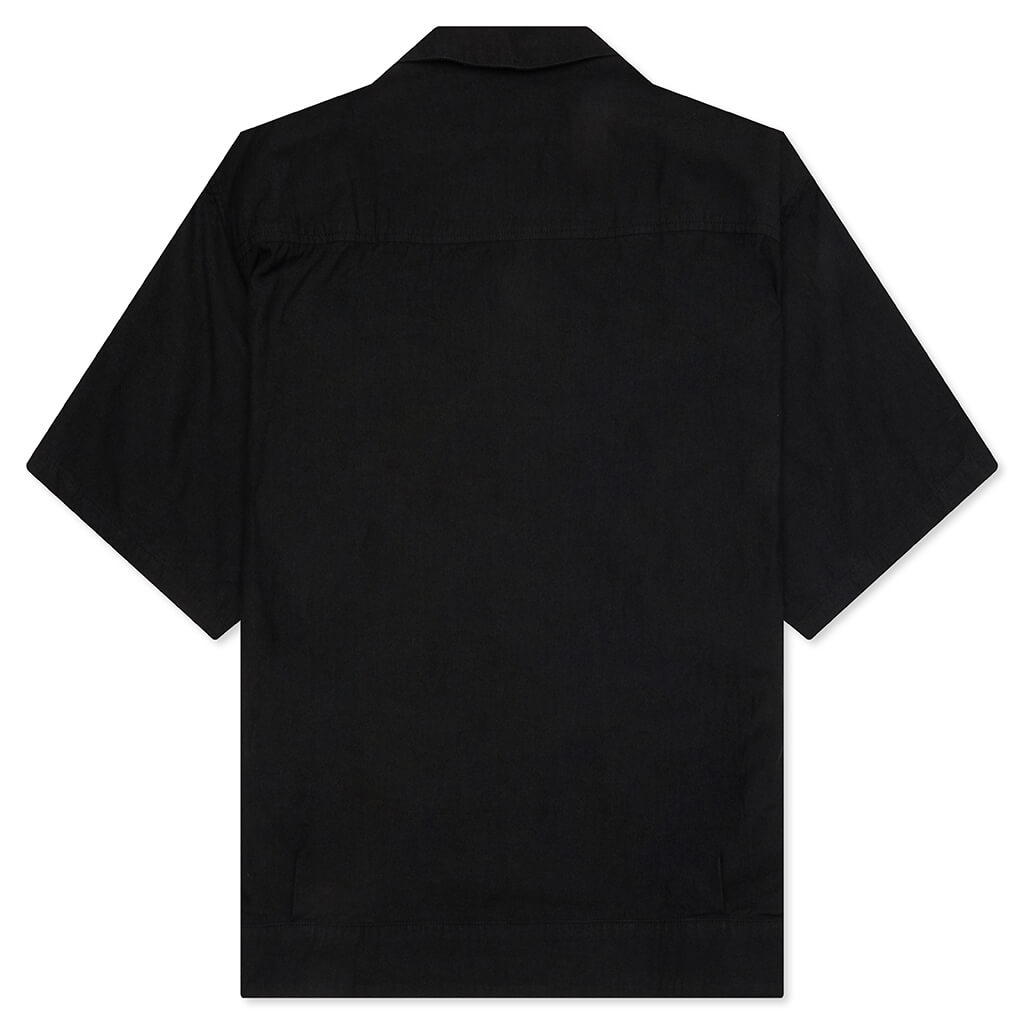 Belted Officer S/S Shirt - Black