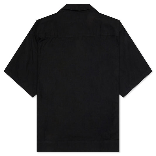 Belted Officer S/S Shirt - Black