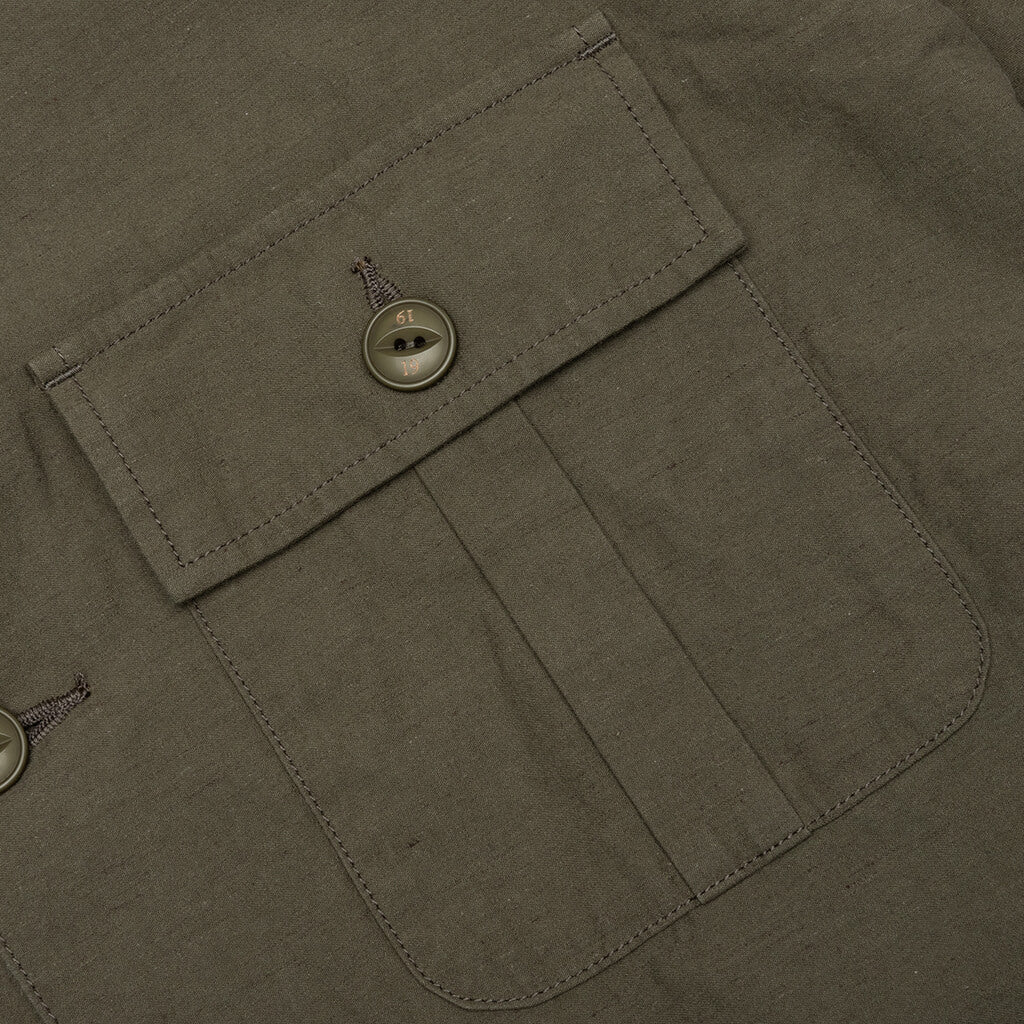 Belted Officer S/S Shirt - Olive Drab