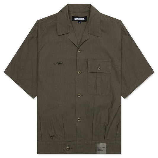 Belted Officer S/S Shirt - Olive Drab