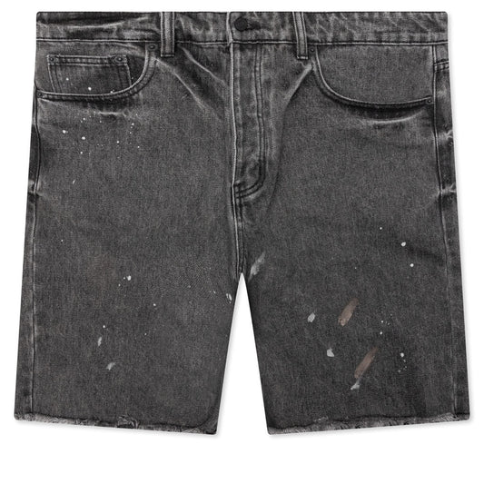 Berry Wide Denim Short - Vintage Black