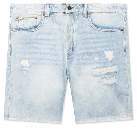 Berry Wide Denim Short - Vintage Light Blue