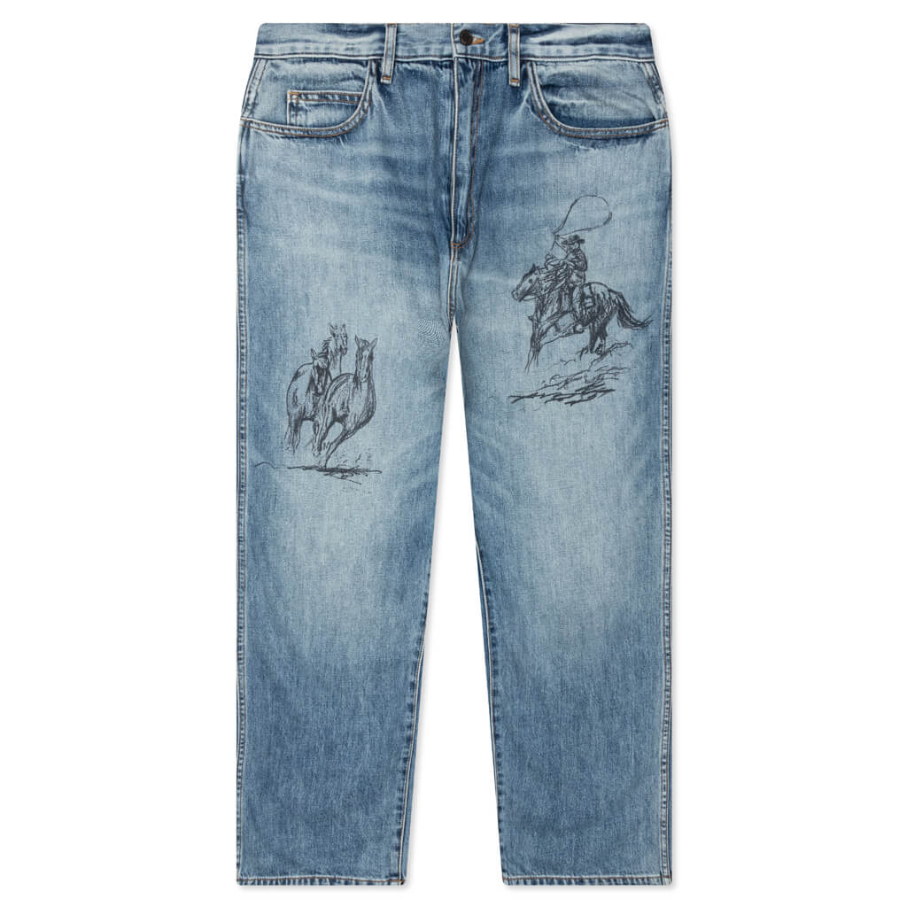 Better Days Straight Leg Jeans - Washed Denim