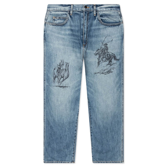 Better Days Straight Leg Jeans - Washed Denim