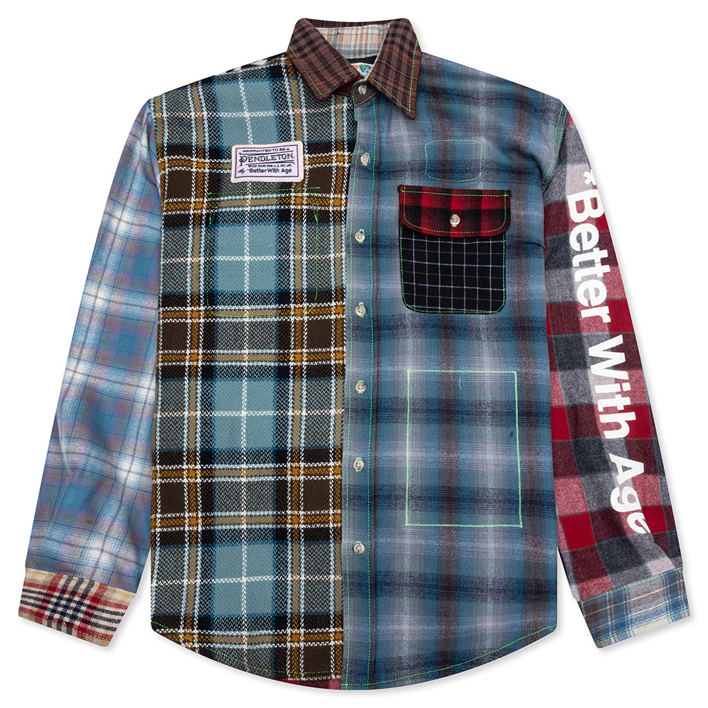 *Better with Age x Pendleton Whitney Reversible Flannel Overshirt - Multi