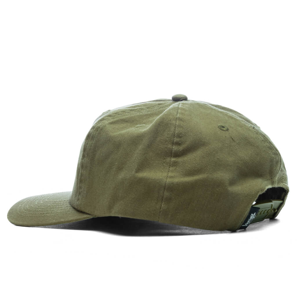 Big Stock Mid Depth Cap - Army Green