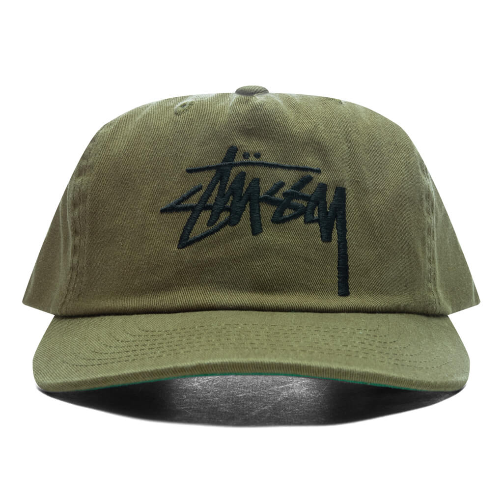Big Stock Mid Depth Cap - Army Green