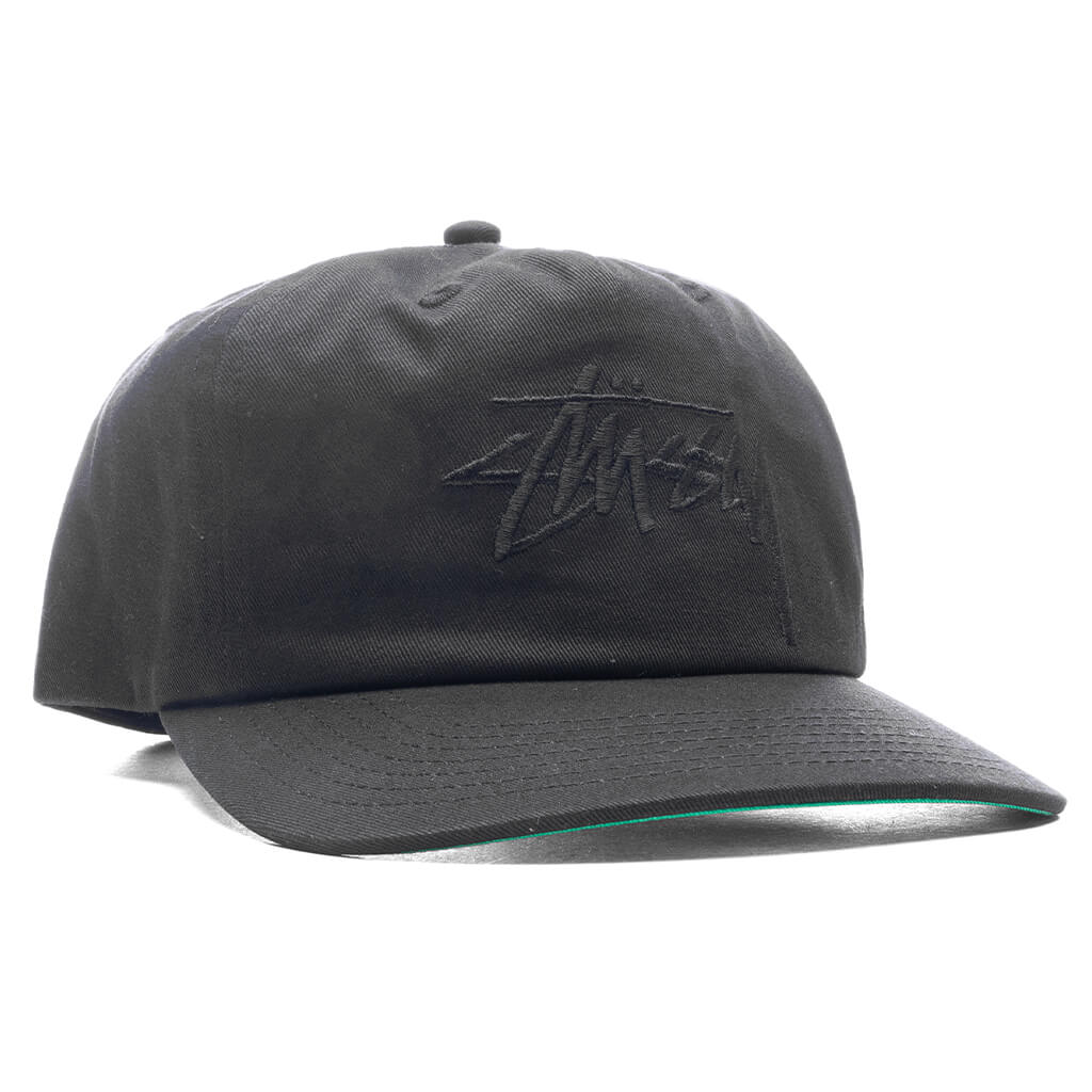 Big Stock Mid Depth Cap - Black