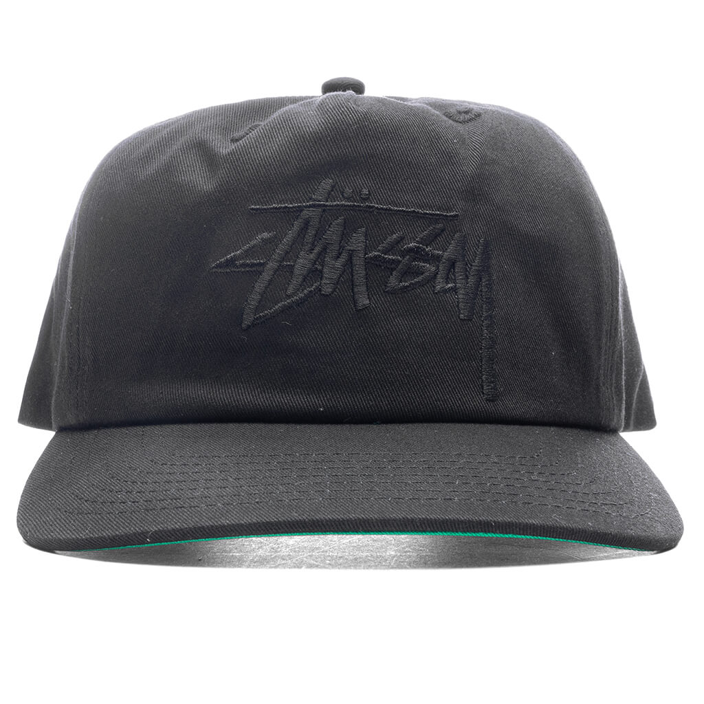 Big Stock Mid Depth Cap - Black