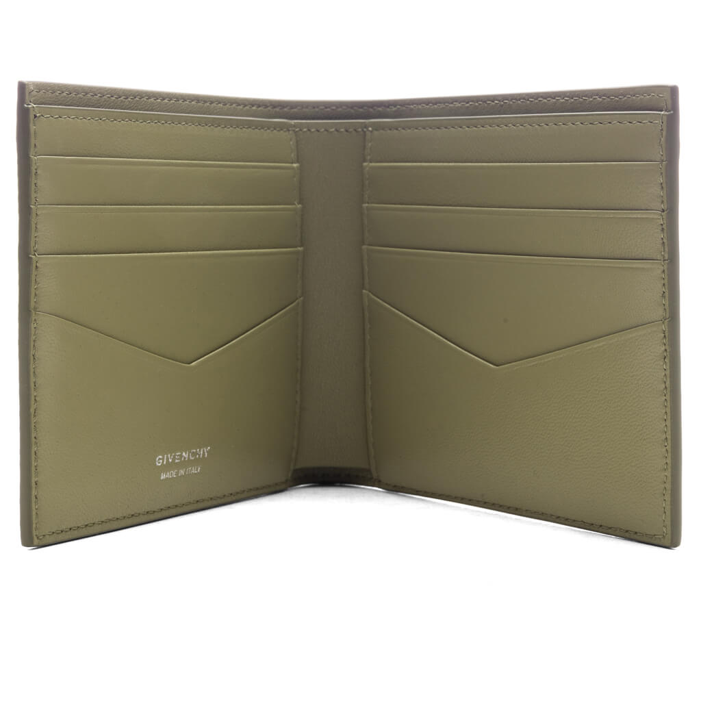 Wallet in 4G Micro Leather - Khaki