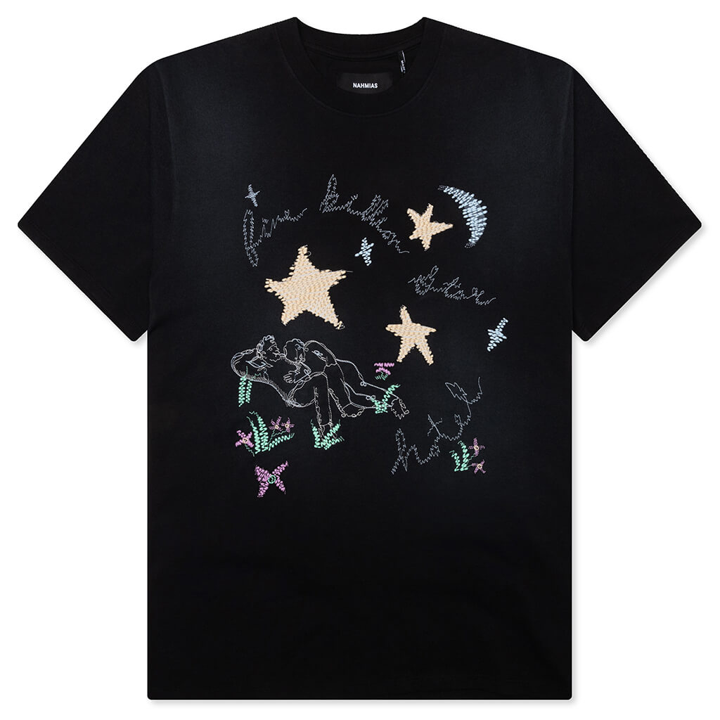 Billion Star T-Shirt - Worn Black