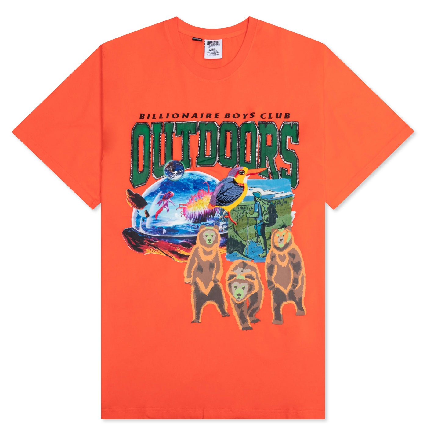 Outdoor S/S Knit - Red Orange