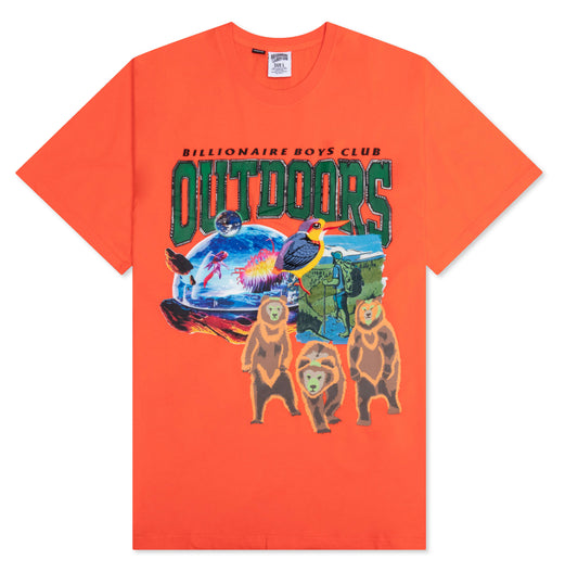 Outdoor S/S Knit - Red Orange