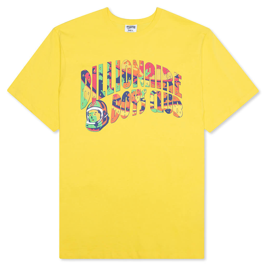 Space Beach S/S Tee - Lemon Zest