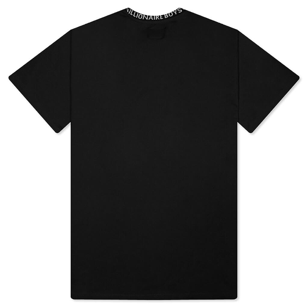 Wrapped S/S Knit Tee - Black