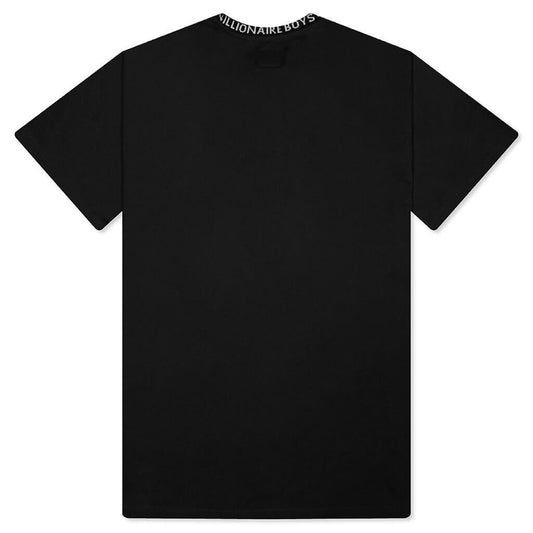 Wrapped S/S Knit Tee - Black