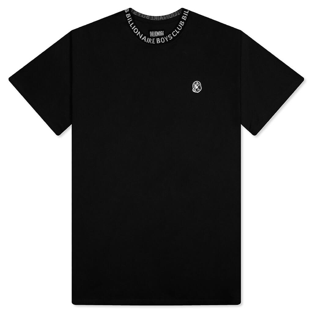 Wrapped S/S Knit Tee - Black