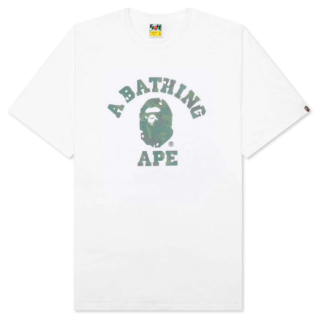 Bitmap College Tee - White