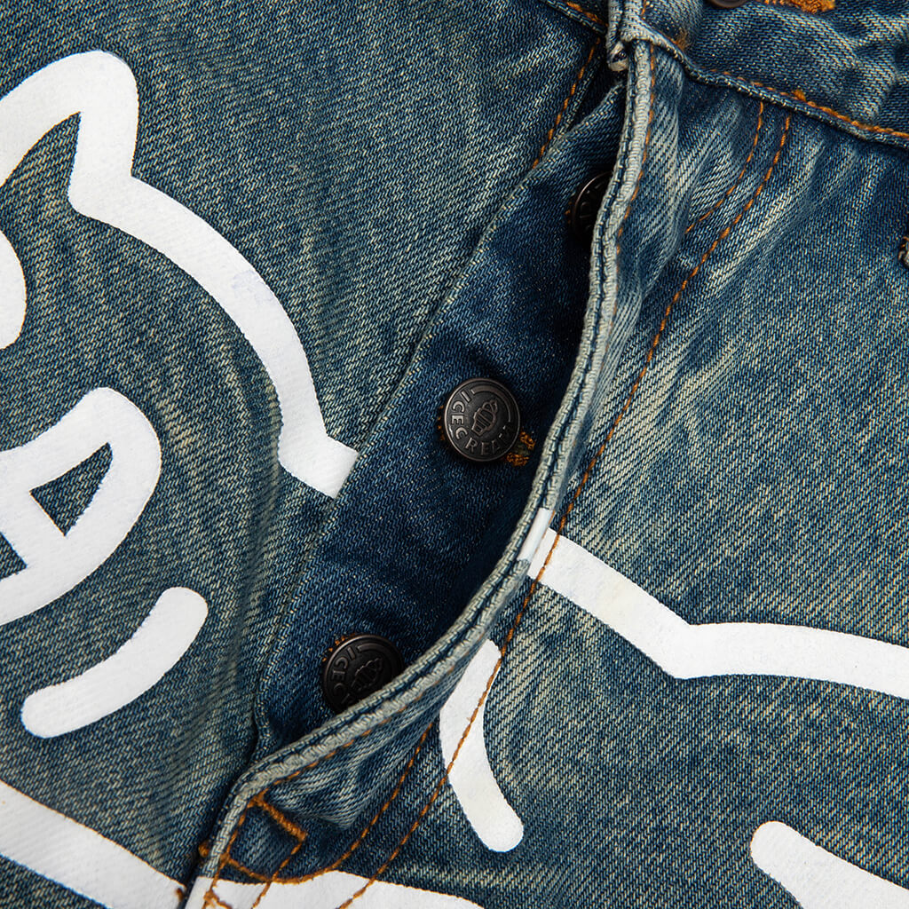Blueberry Yogurt Jean Shorts - Blue Shade