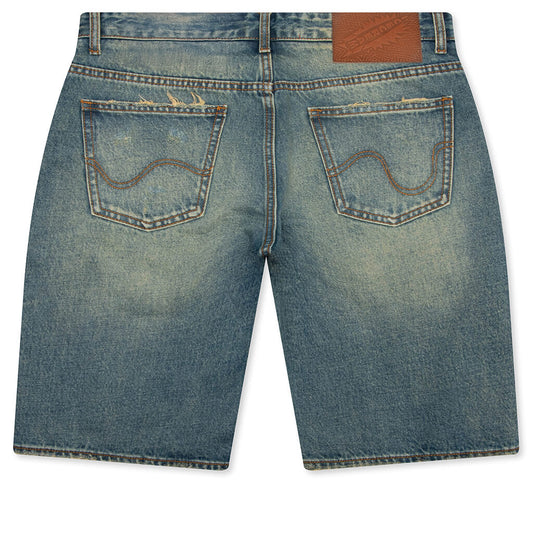 Blueberry Yogurt Jean Shorts - Blue Shade