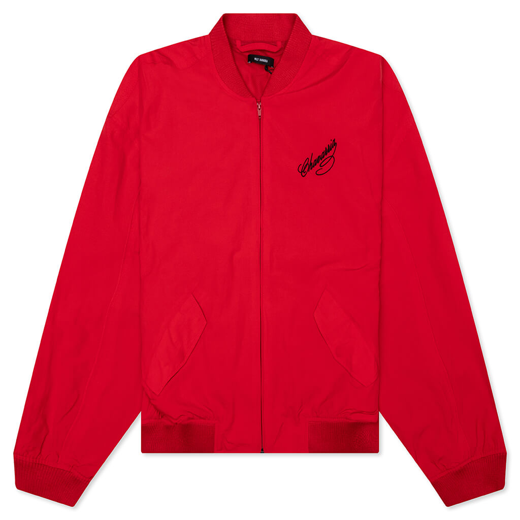 Bomber Track Jacket - Red