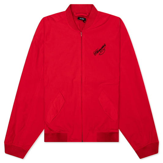 Bomber Track Jacket - Red