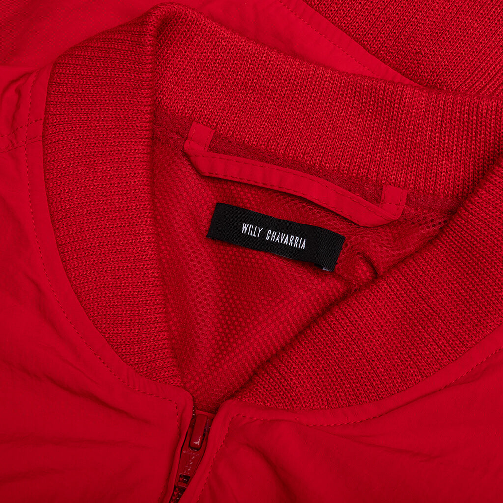 Bomber Track Jacket - Red
