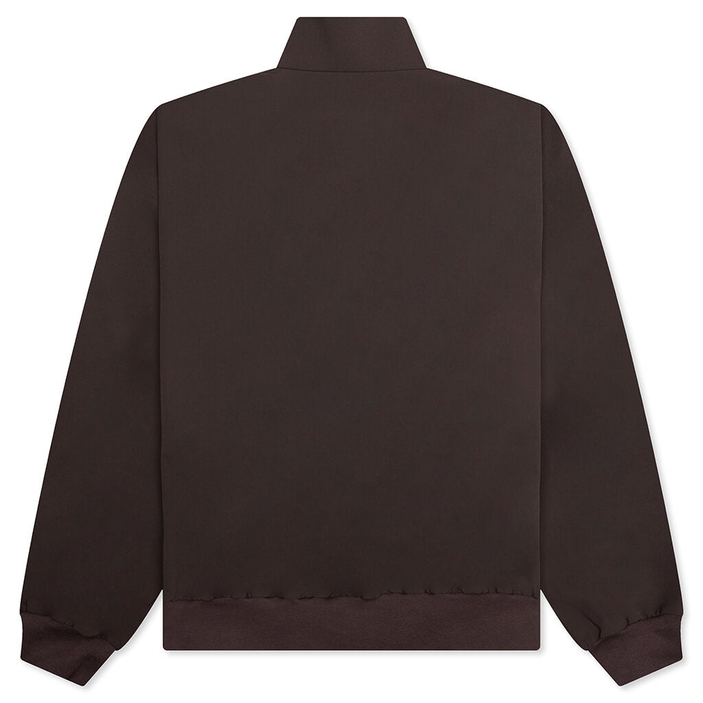 Bonded Nylon Bomber Jacket - Brown