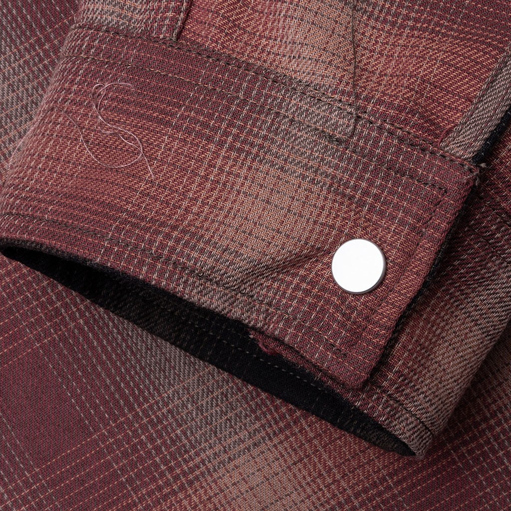 Bonded Reversible Check Shirt - Nero