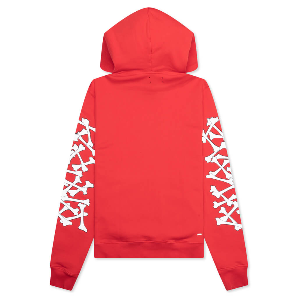 Bones Stacked Hoodie - Red