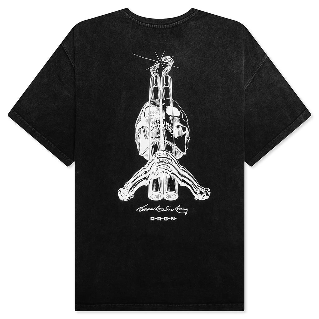 Bones Tee - Faded Black