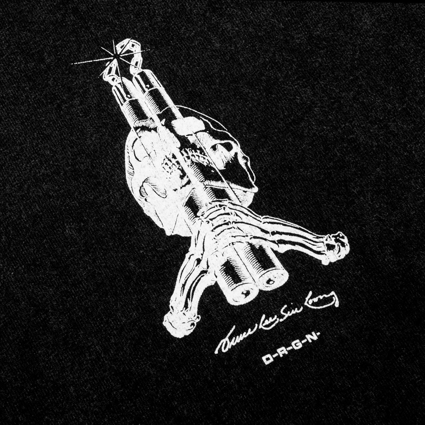 Bones Tee - Faded Black