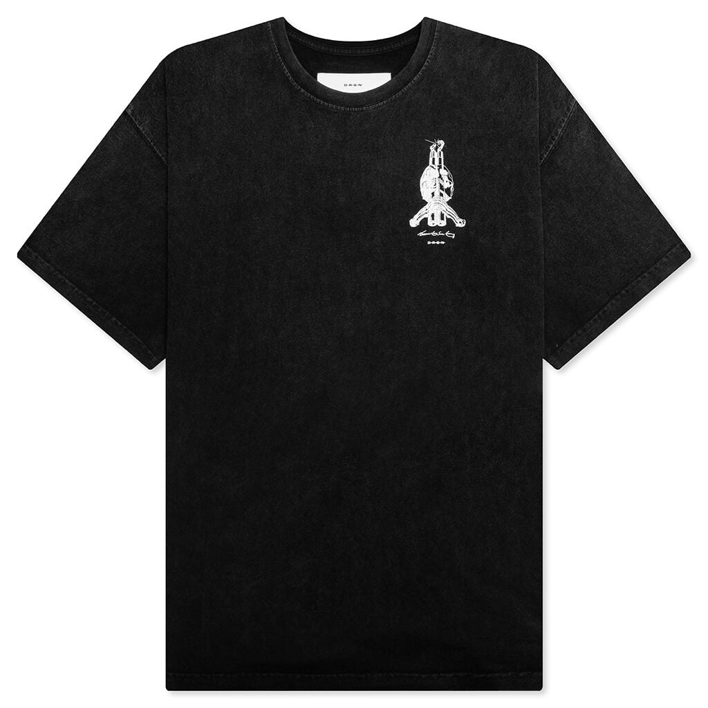 Bones Tee - Faded Black