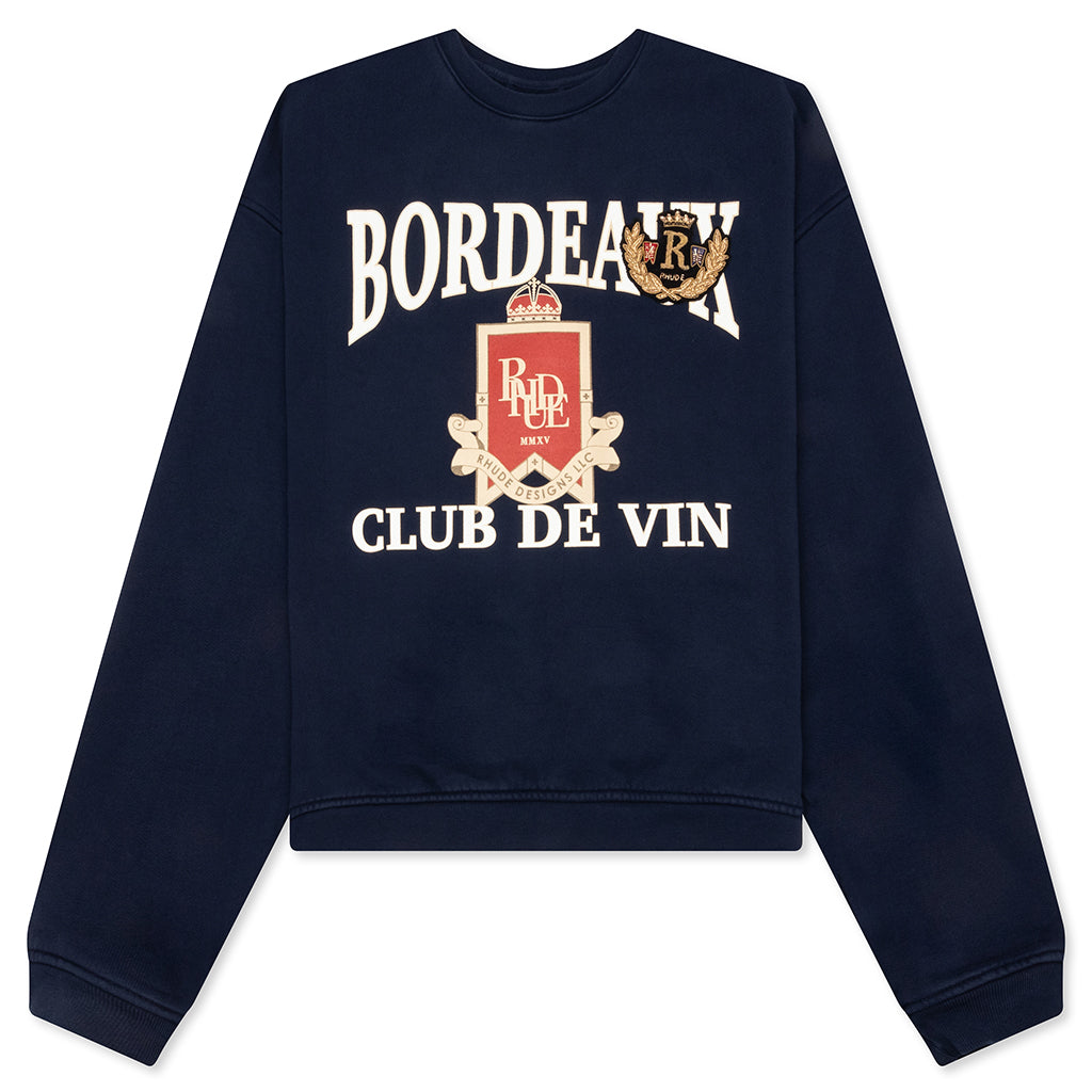 Bordeaux Crewneck - Navy