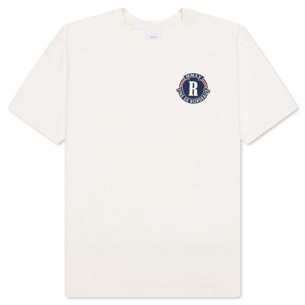 Bordeaux Wine Tee - Vintage White