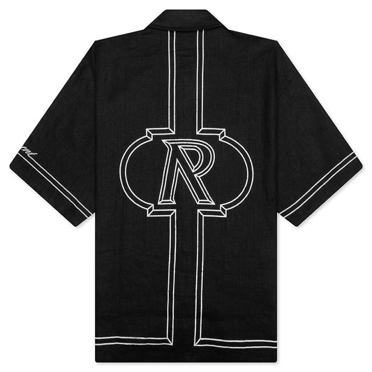 Border Shirt - Jet Black