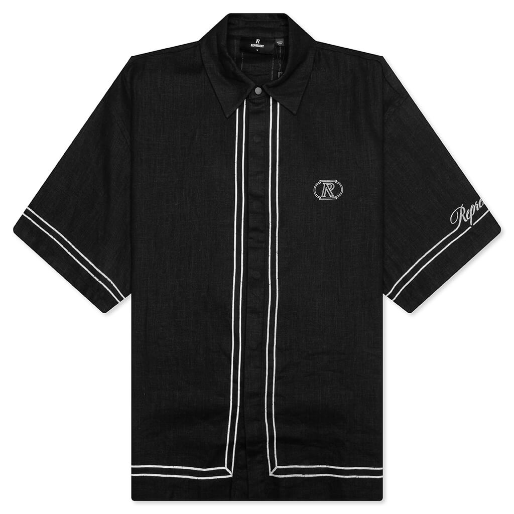 Border Shirt - Jet Black