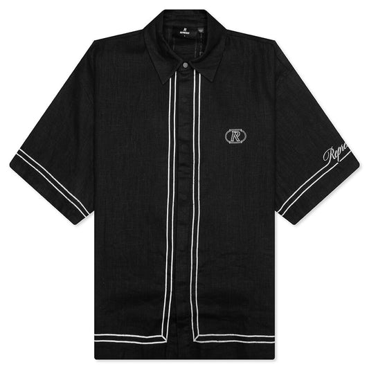 Border Shirt - Jet Black