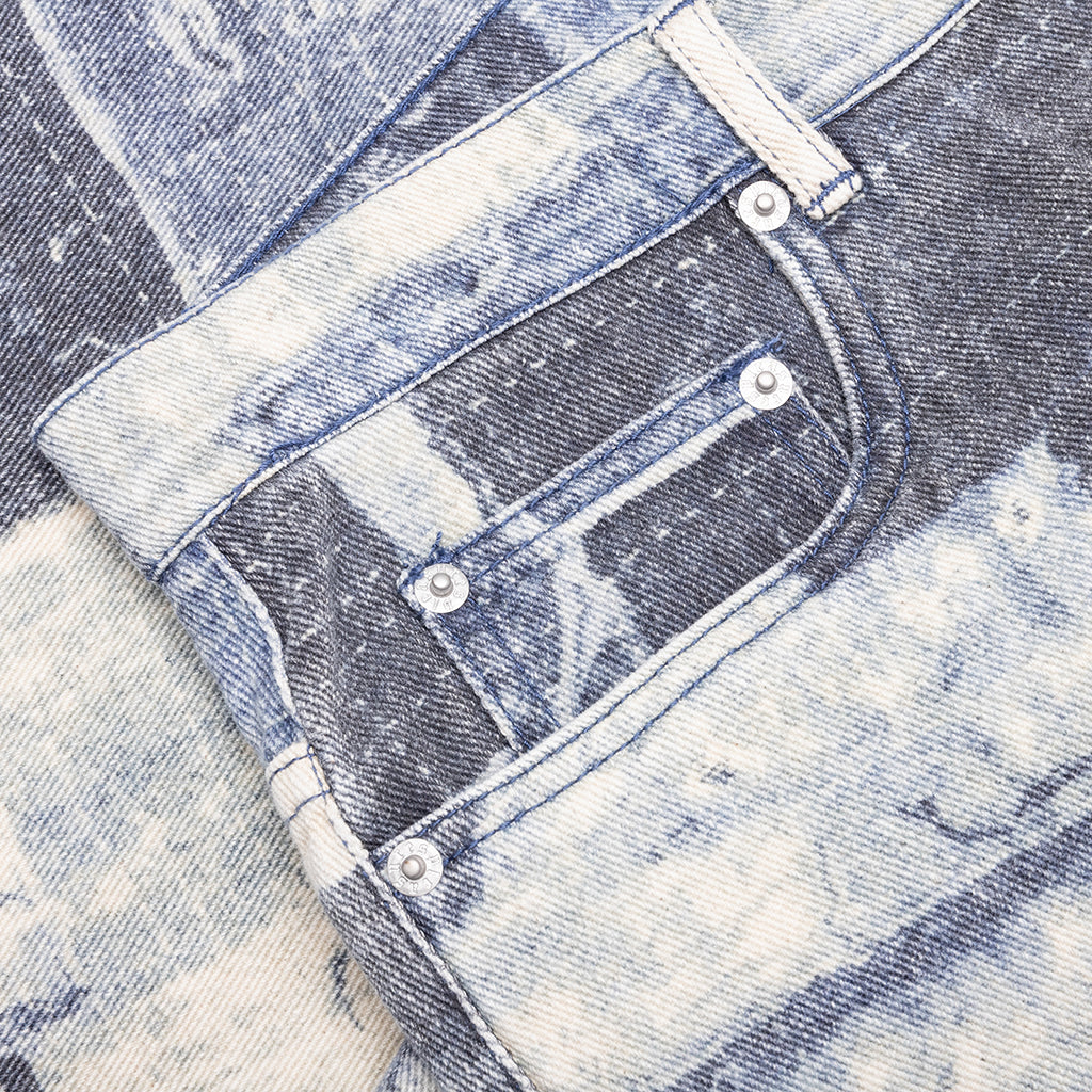 Boro Baggy Jorts - Indigo