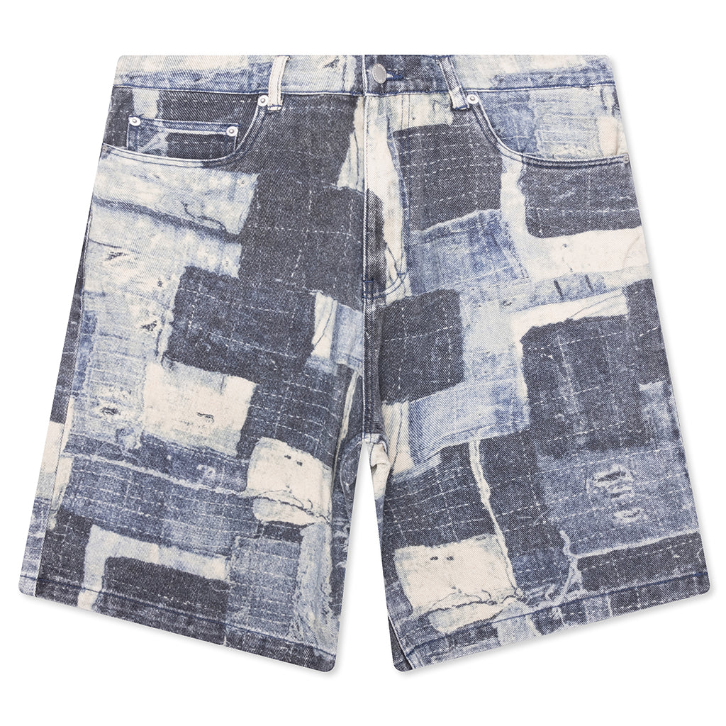 Boro Baggy Jorts - Indigo
