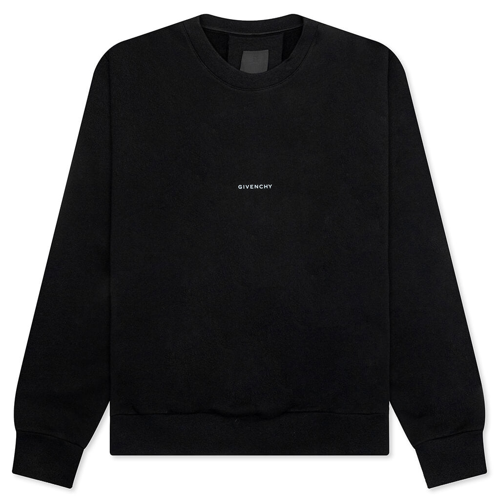 Tarot Print Boxy Fit Long Sleeve T-Shirt - Black