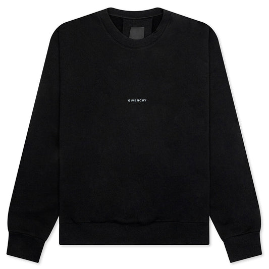 Tarot Print Boxy Fit Long Sleeve T-Shirt - Black