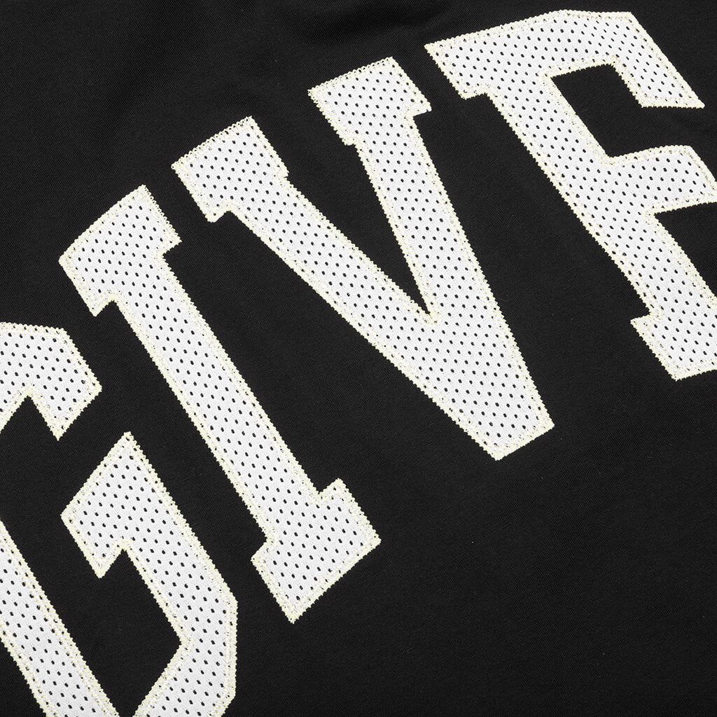 College Boxy Fit T-Shirt - Black
