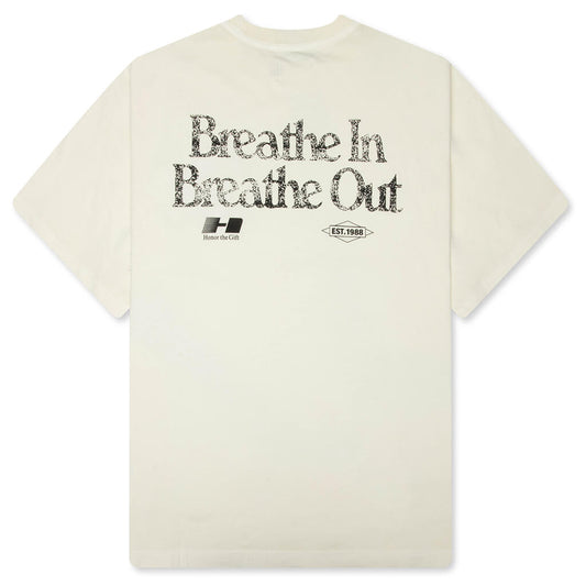 Breathe In Breathe Out S/S Tee - White