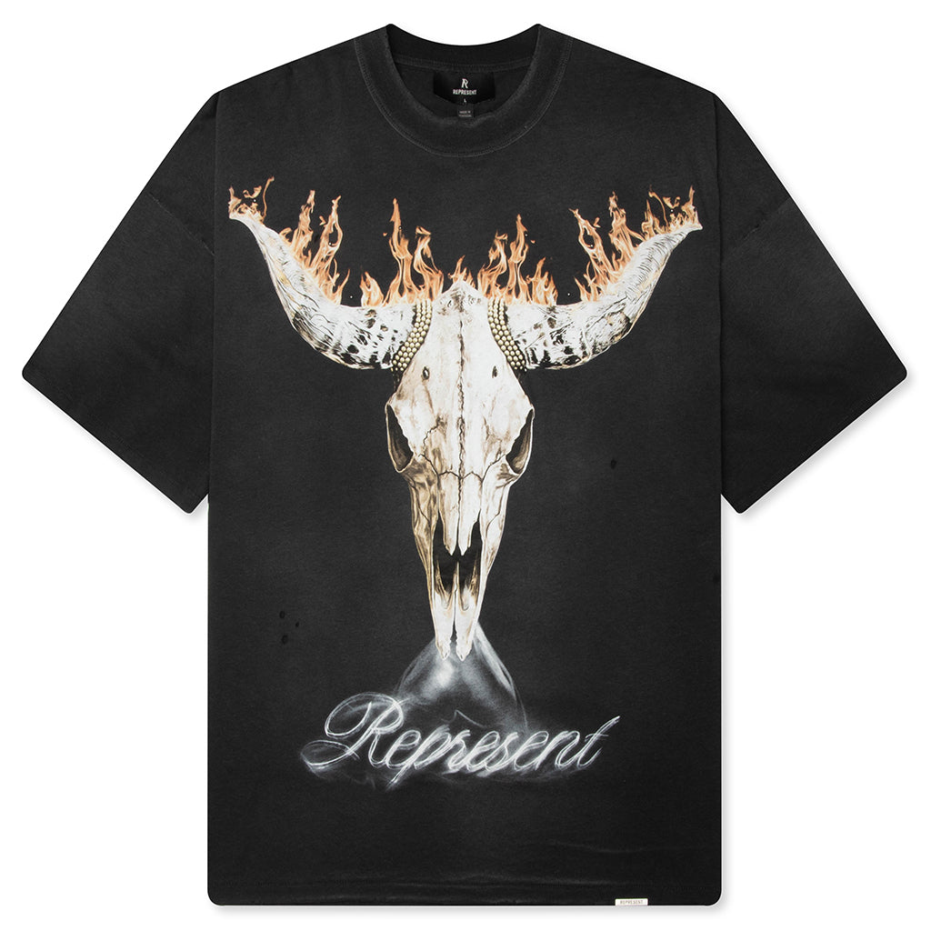 British Cowboys T-Shirt - Stained Black