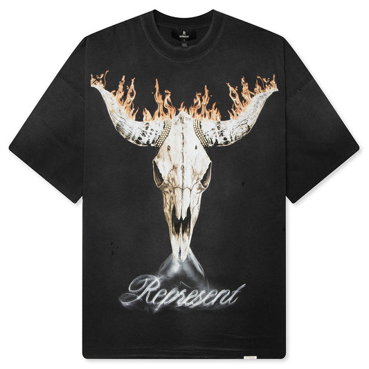 British Cowboys T-Shirt - Stained Black