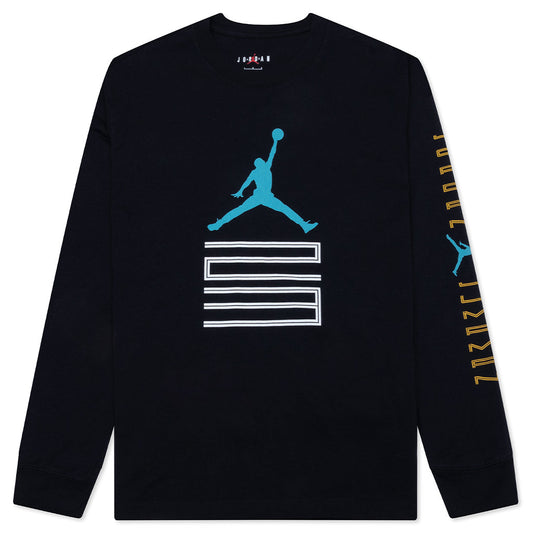 Brooklyn AJ11 Graphic L/S Tee - Black